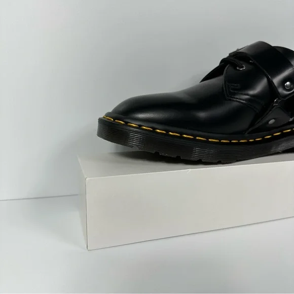 DOC HENREE POLISHED SMOOTH LEATHER BUCKLE SHOES WOMENS SIZE 9 HARNESS STRAPS NEW - Picture 6 of 10